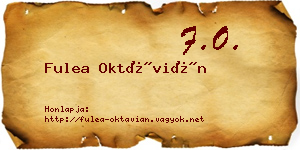 Fulea Oktávián névjegykártya